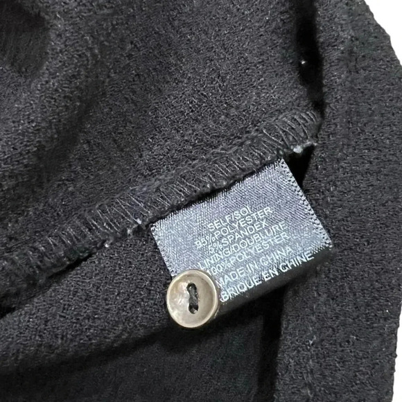 Charles Henry Black Multimedia Tie Sleeve Swing Dress S - Picture 4 of 4